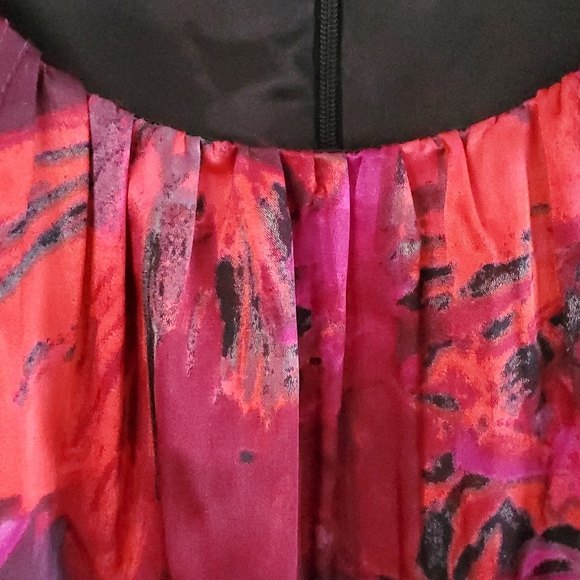 T Tahari Blouse Sleeveless Pink & Black - Picture 2 of 12